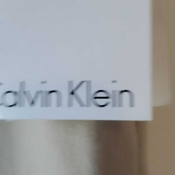 NWT CALVIN KLEIN CLASSIC FIT TAN PANTS SIZE 6 WIDE LEG BOOTCUT MINIMALIST - Picture 7 of 8